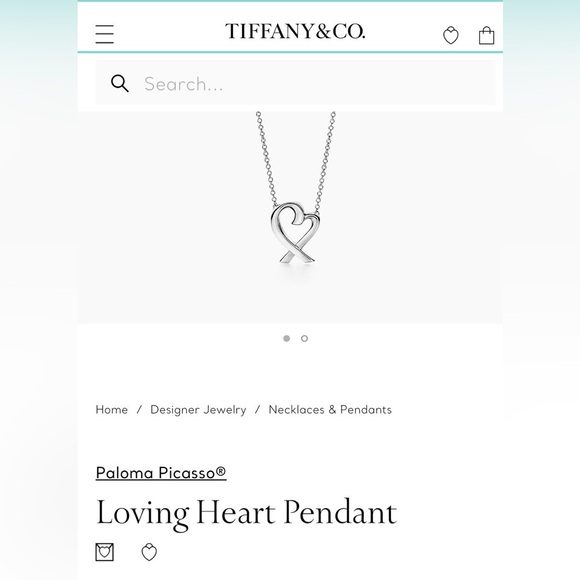 Tiffany Paloma Picasso® Loving Heart Pendant Sterling Silver